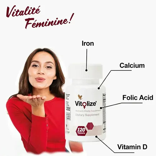Retrouve ton équilibre féminin, ton énergie et ton épanouissement intime avec 🌸 VITOLIZE® WOMEN – FOREVER LIVING